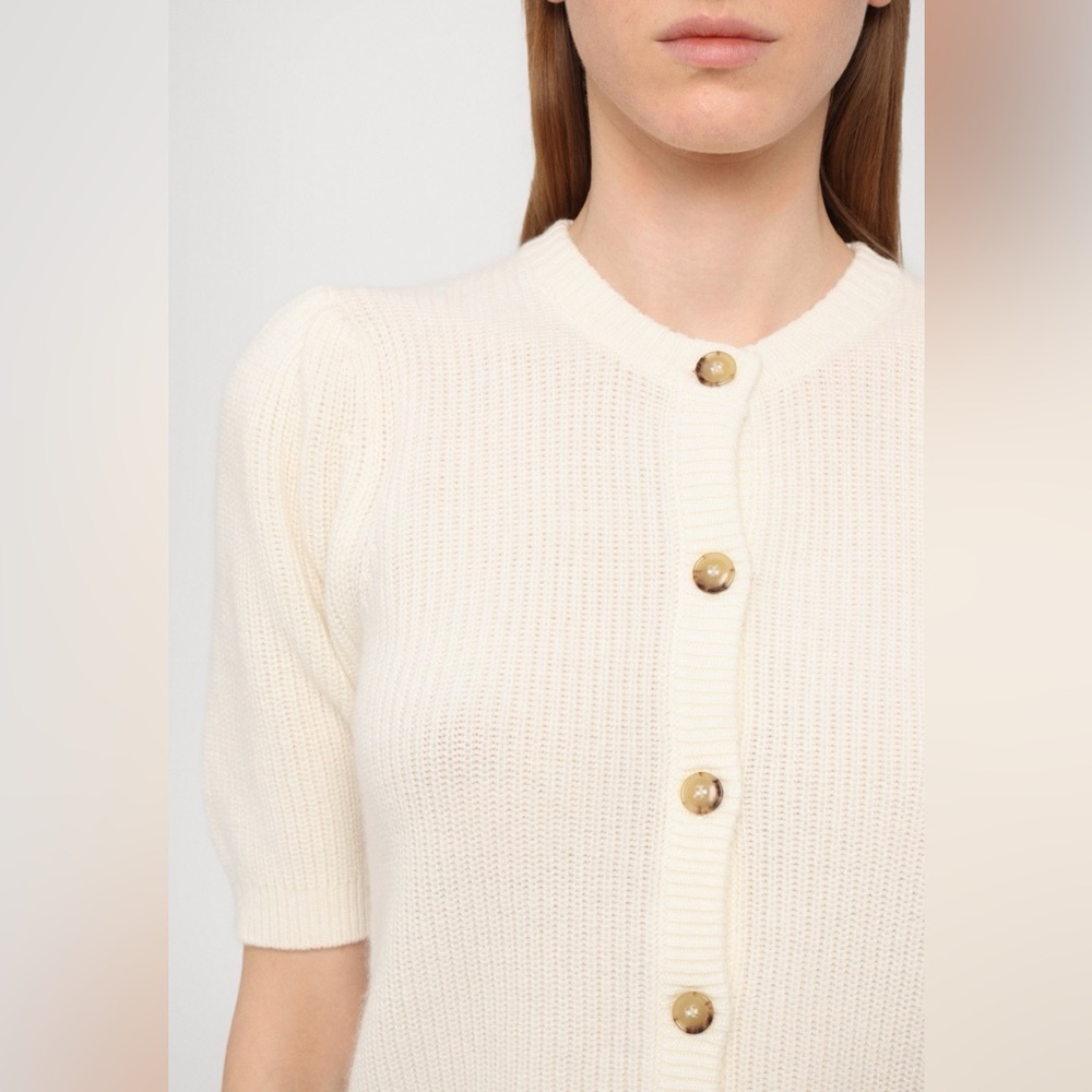 NWT Frame Denim Shrunken Wool and Cashmere Cardigan - Picture 4 of 9